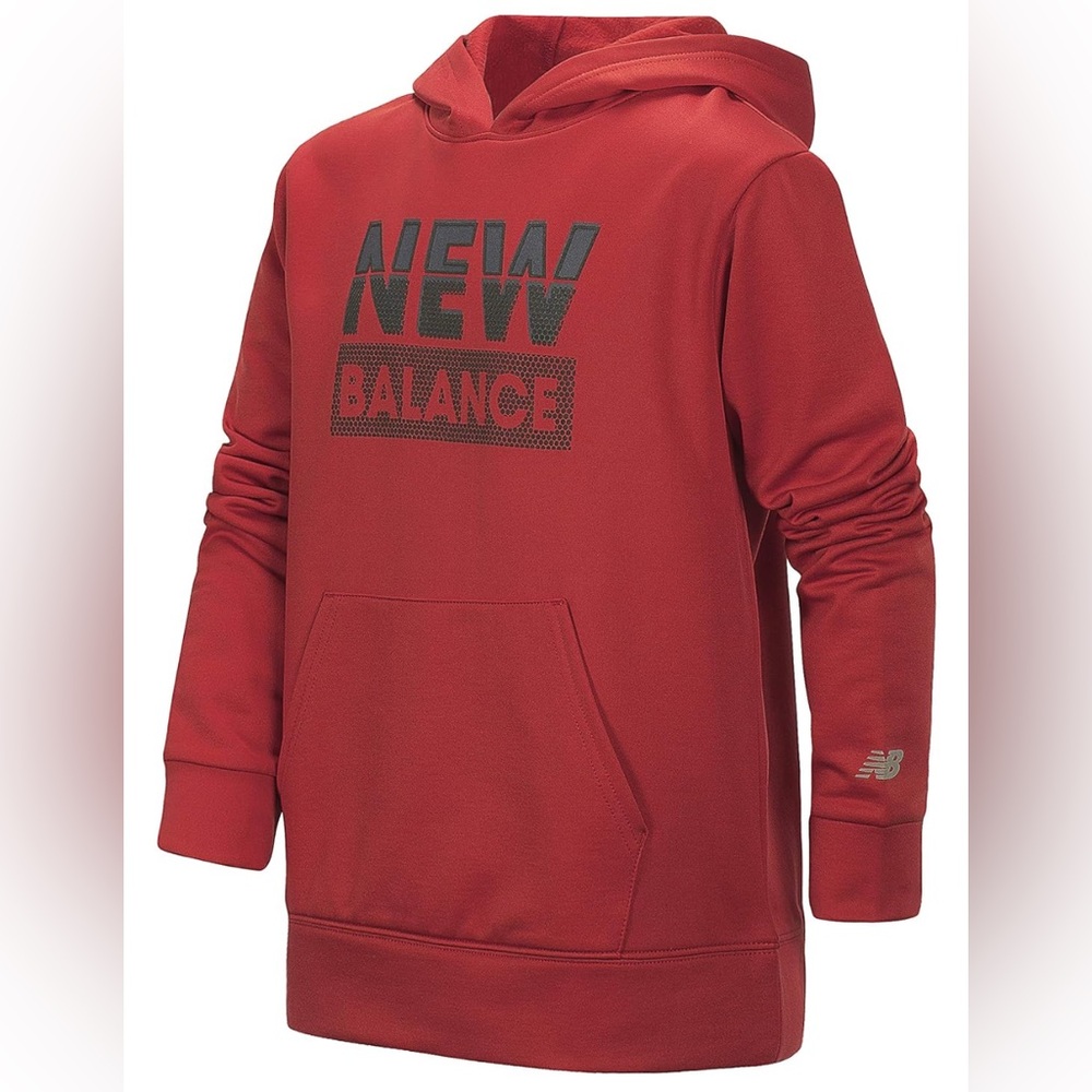 New Balance Boys Bold Red Hoodie